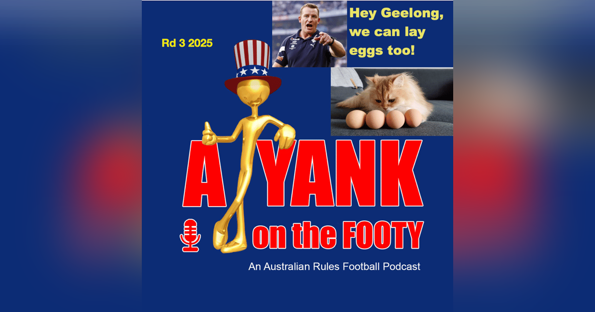 Rd 3 - Hey Geelong, we can lay eggs too! Rd 3 - Hey Geelong, we can lay eggs too!