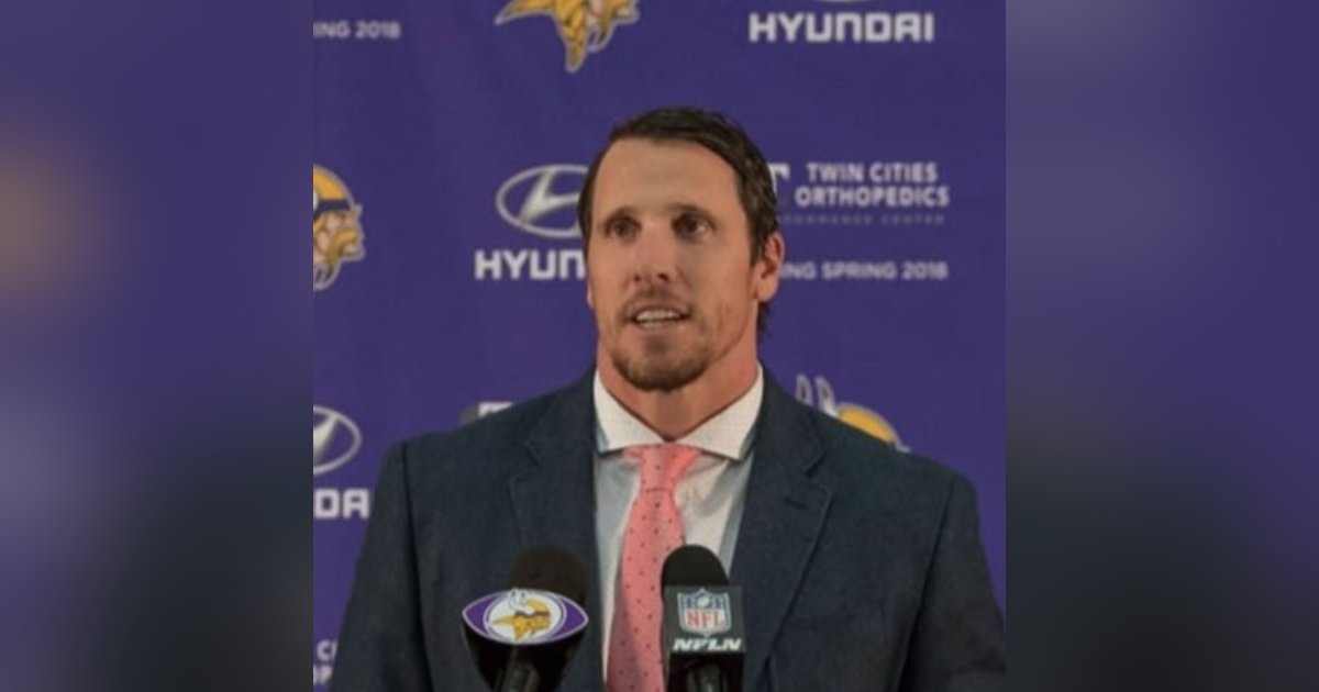 Chad Greenway NFL Minnesota Vikings, Partner Gray Duck Vodka, Founder Lead The Way Foundation Chad Greenway NFL Minnesota Vikings, Partner Gray Duck Vodka, Founder Lead The Way Foundation