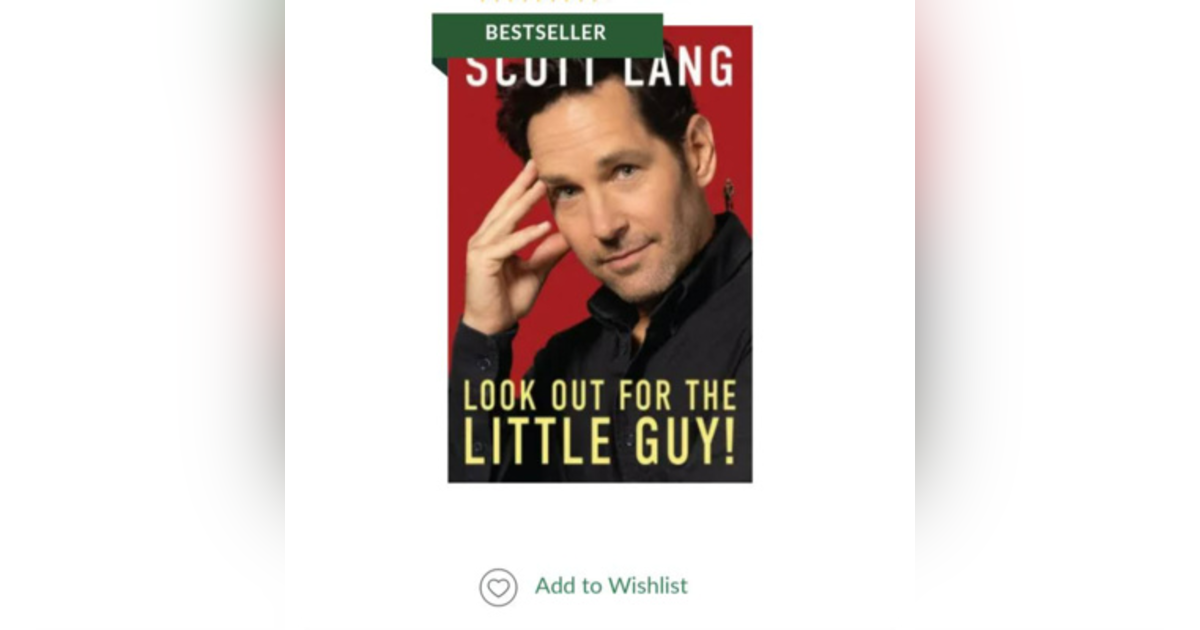 38. My Thoughts On Scott Lang's New Book Called Look Out For The Little Guy 38. My Thoughts On Scott Lang's New Book Called Look Out For The Little Guy