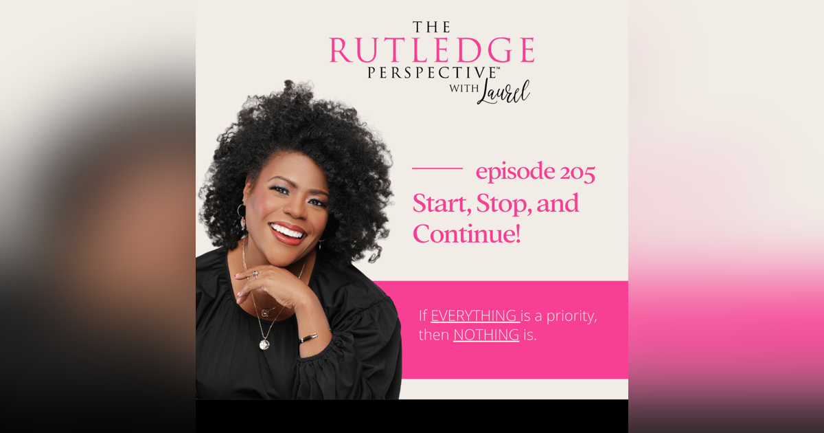 Stop, Start, and Continue! Stop, Start, and Continue!