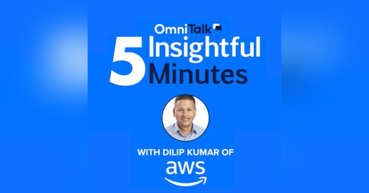 5 Insightful Minutes On The Future Of AWS Applications In Retail With Amazon's Dilip Kumar 5 Insightful Minutes On The Future Of AWS Applications In Retail With Amazon's Dilip Kumar