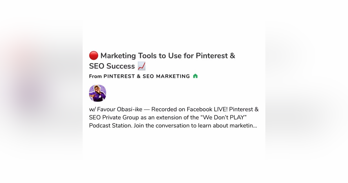 (A.G.E) ๐ด Marketing Tools to Use for Pinterest & SEO Success ๐ - 125 (A.G.E) ๐ด Marketing Tools to Use for Pinterest & SEO Success ๐ - 125