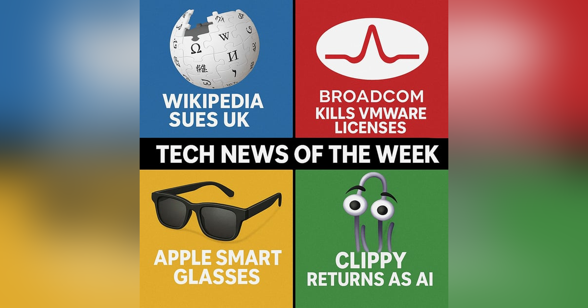 Apple’s Smart Glasses Chips & Clippy's AI Comeback | Tech News of the Week Apple’s Smart Glasses Chips & Clippy's AI Comeback | Tech News of the Week