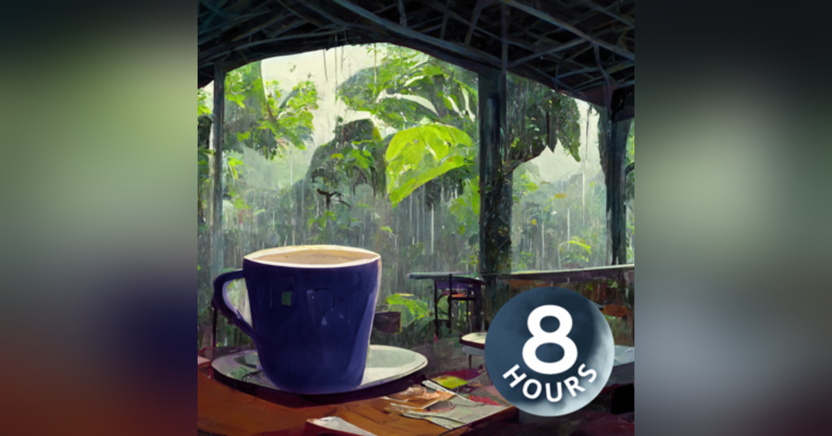 Coffee Shop in Rainforest Ambience | Relaxing Rain Sounds on Tin Roof 8 Hours Coffee Shop in Rainforest Ambience | Relaxing Rain Sounds on Tin Roof 8 Hours