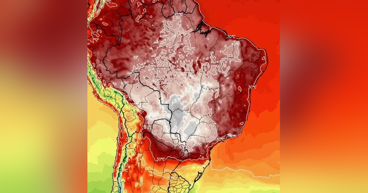 Calor extremo em quase todo Brasil e chuva no Rio Grande do Sul; entenda por quê Calor extremo em quase todo Brasil e chuva no Rio Grande do Sul; entenda por quê