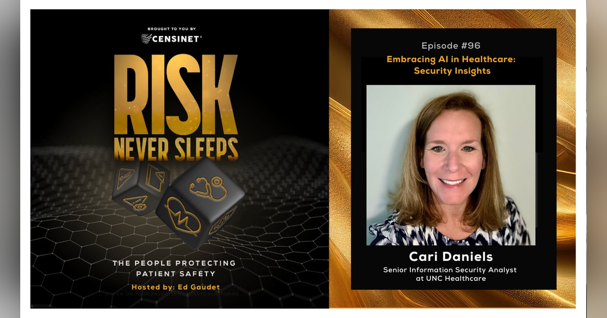 Episode #96. Embracing AI in Healthcare: Security Insights, with Cari Daniels, Senior Information Security Analyst at UNC Healthcare Episode #96. Embracing AI in Healthcare: Security Insights, with Cari Daniels, Senior Information Security Analyst at UNC Healthcare