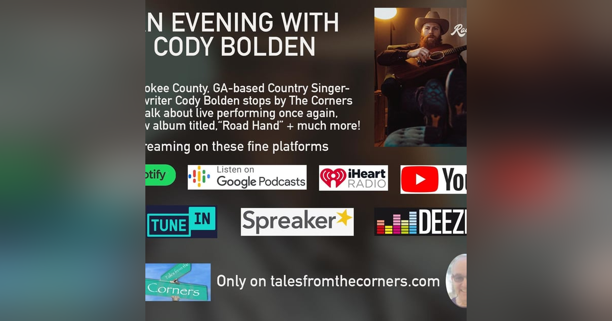 Cody Bolden, Georgia Singer/Songwriter/Musician Cody Bolden, Georgia Singer/Songwriter/Musician