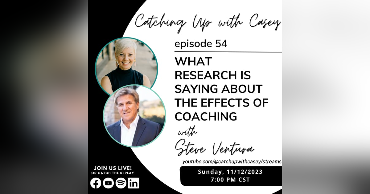 What the Research Says about Coaching with Steve Ventura What the Research Says about Coaching with Steve Ventura