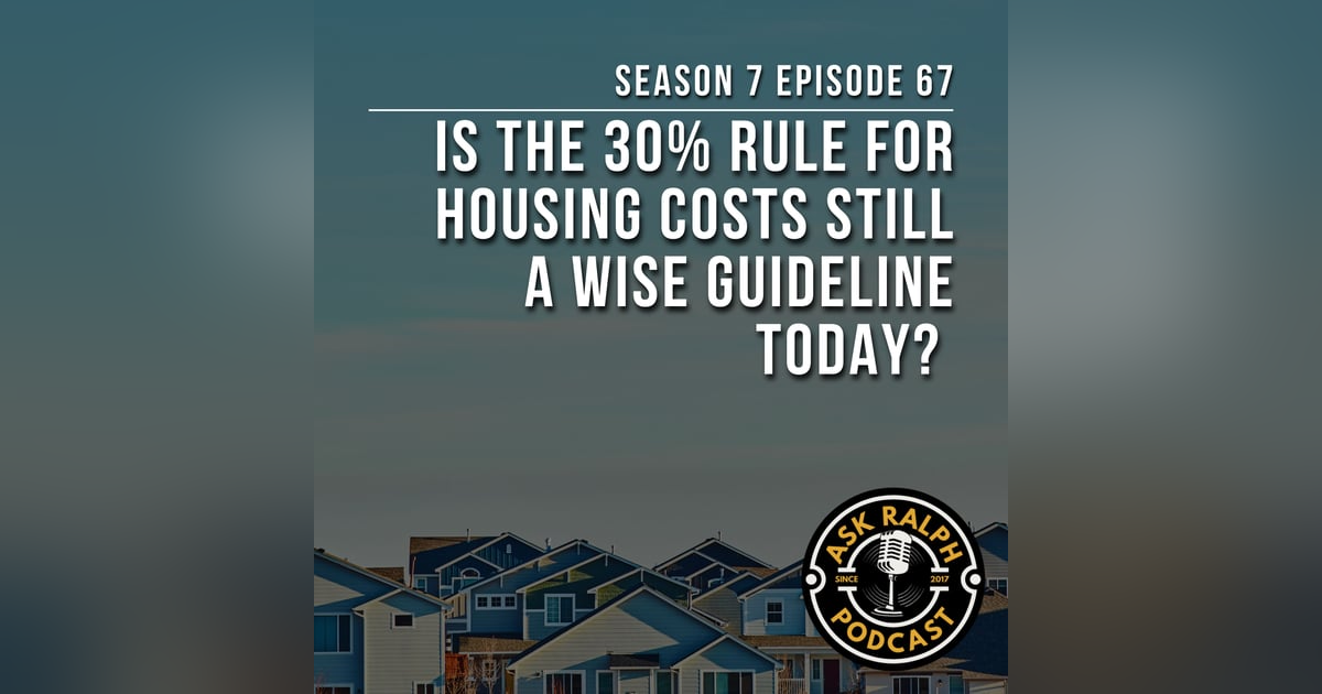 Is the 30% rule for housing costs still a wise guideline today? Is the 30% rule for housing costs still a wise guideline today?