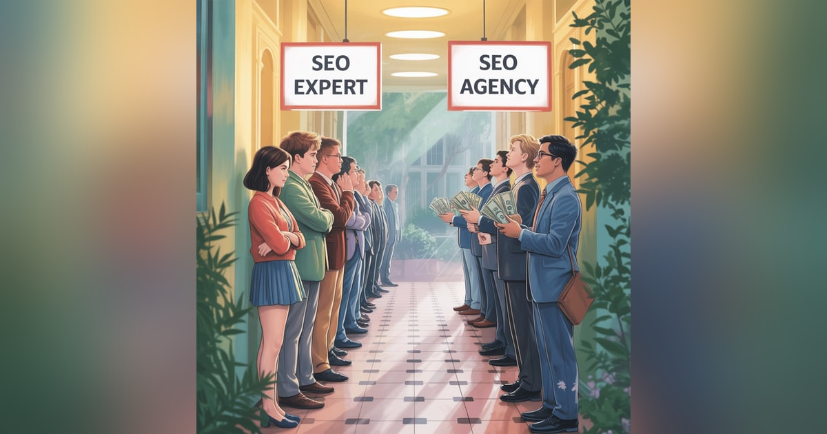 SEO Expert vs. SEO Agency: Making the Right Choice for Your Business (Decision Makers Edition) with Favour Obasi-ike SEO Expert vs. SEO Agency: Making the Right Choice for Your Business (Decision Makers Edition) with Favour Obasi-ike