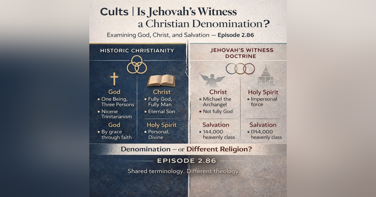 Cults | Is Jehovah’s Witness a Christian Denomination? Examining God, Christ, and Salvation Cults | Is Jehovah’s Witness a Christian Denomination? Examining God, Christ, and Salvation