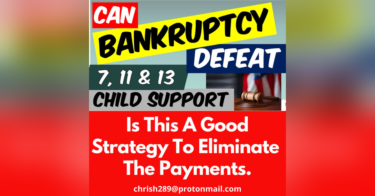Season 1- Episode 11 - Can Bankruptcy Defeat Child Support. Is bankruptcy A Good Strategy Against the Agency. Season 1- Episode 11 - Can Bankruptcy Defeat Child Support. Is bankruptcy A Good Strategy Against the Agency.