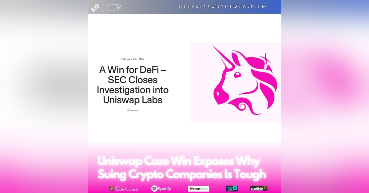 Uniswap Case Win Exposes Why Suing Crypto Companies Is Tough Uniswap Case Win Exposes Why Suing Crypto Companies Is Tough