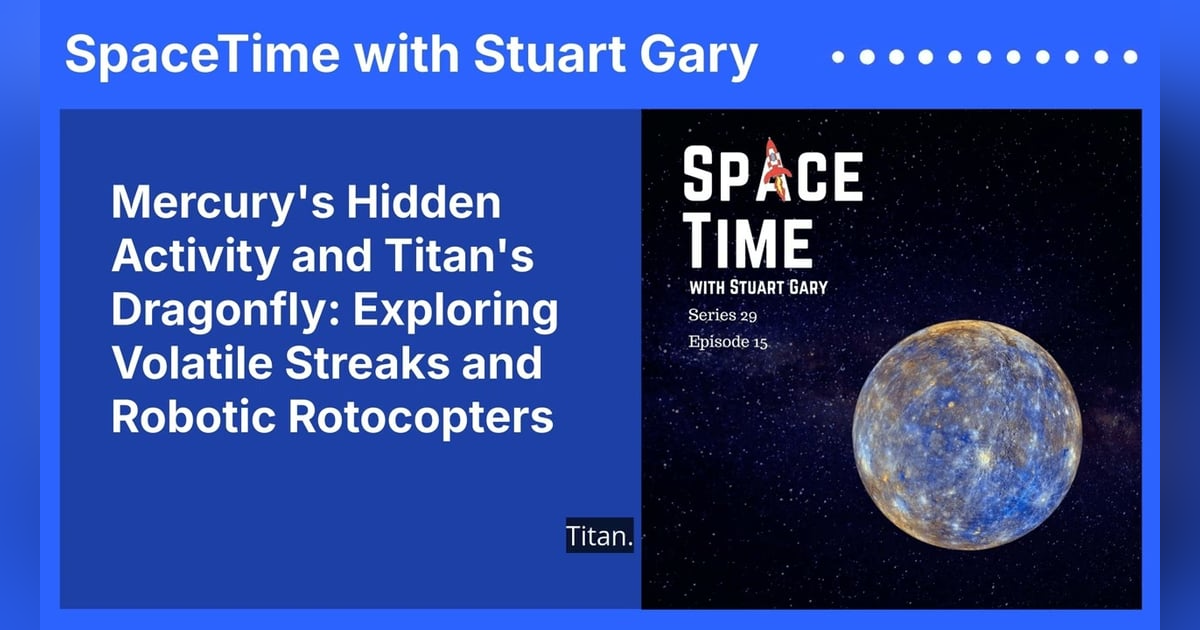 Mercury’s Hidden Activity and Titan’s Dragonfly: Exploring Volatile Streaks and Robotic Rotocopters Mercury’s Hidden Activity and Titan’s Dragonfly: Exploring Volatile Streaks and Robotic Rotocopters