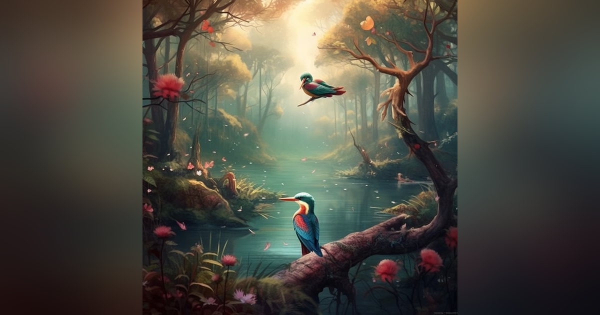 Escape to the Calming Sounds of Birds Singing by a River Escape to the Calming Sounds of Birds Singing by a River