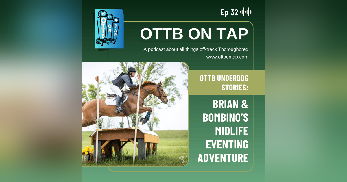 Ep 32: OTTB Underdog Stories: Brian & Bombino's Midlife Eventing Adventure Ep 32: OTTB Underdog Stories: Brian & Bombino's Midlife Eventing Adventure