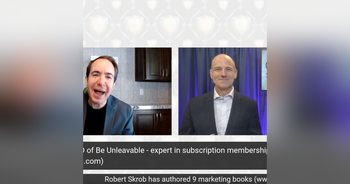 Rober Skrob, CEO Be Unleavable, Author Retention Point, expert in subscription retention service Rober Skrob, CEO Be Unleavable, Author Retention Point, expert in subscription retention service