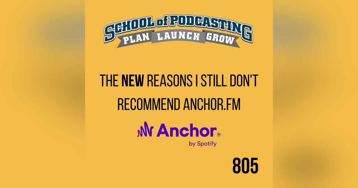 Why I Absolutely Still Distrust Anchor.fm (New Reasons) Why I Absolutely Still Distrust Anchor.fm (New Reasons)