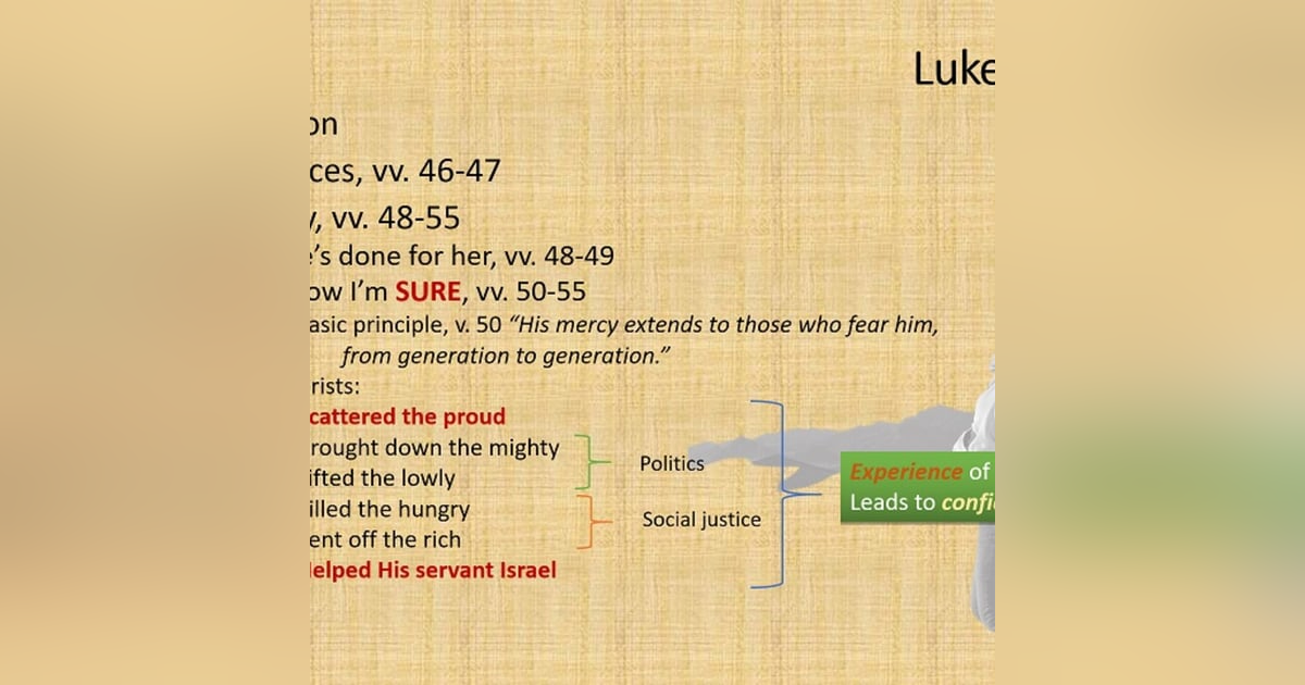 The second song of Christmas Luke 1 vv 46-55 - Substance to our singing The second song of Christmas Luke 1 vv 46-55 - Substance to our singing
