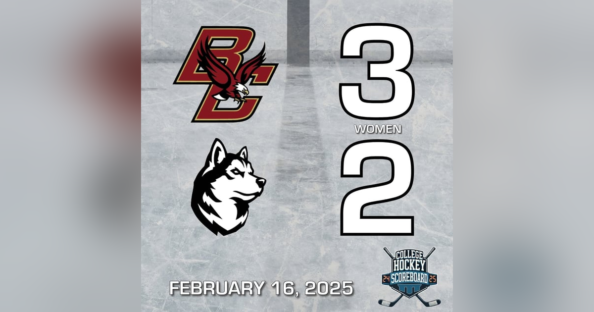 BC women knock off No. 15 Northeastern; Holy Cross sweeps Vermont - CHS 2-16-25 BC women knock off No. 15 Northeastern; Holy Cross sweeps Vermont - CHS 2-16-25