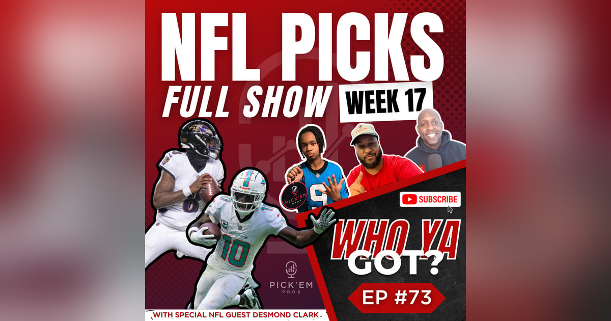 NFL Week 17 Picks - Predicting All 16 Games For Causes - Episode 73 NFL Week 17 Picks - Predicting All 16 Games For Causes - Episode 73
