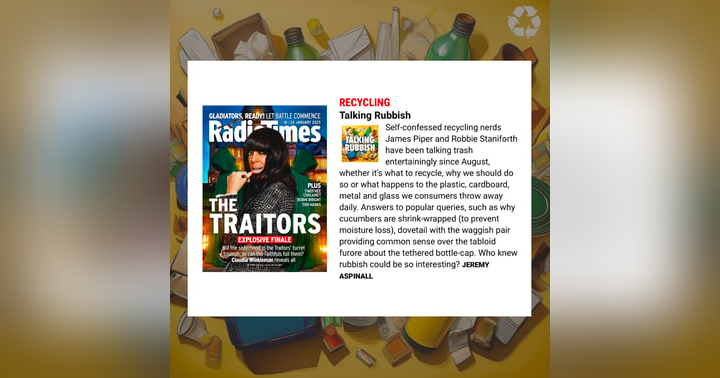 image for Talking Rubbish Podcast Named Among Radio Times' Top Audio Picks!